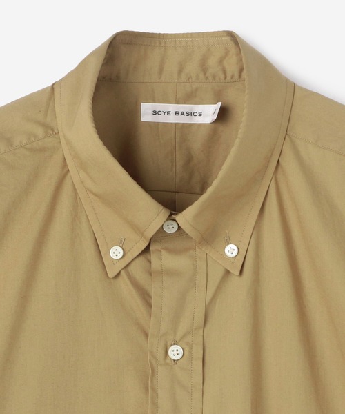 SCYE BASICS(サイベーシックス)の「SCYE BASICS | 〈別注〉ボタンダウン半袖シャツ MEN(シャツ/ブラウス・メンズ・オフホワイト/ベージュ/ブルー・36/38/40)」の13枚目の写真