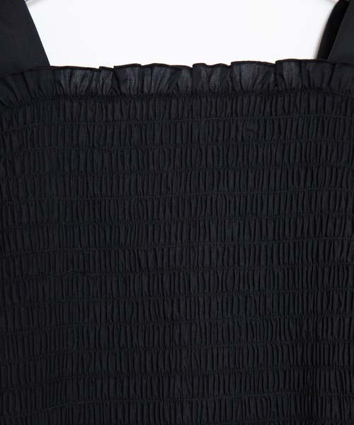 WEGO（ウィゴー）の「WEGO/シャーリングショートスリーブブラウス（シャツ/ブラウス・レディース・ホワイト/ブラック・FREE）」の15枚目の写真