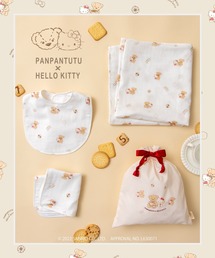 panpantutu（パンパンチュチュ）の「【ハローキティ】ガーゼおくるみ４点セット（ベビーギフト・レディース）」