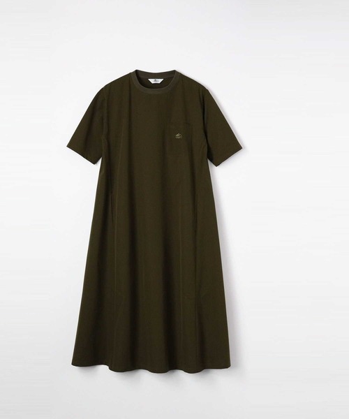 CAMP7（キャンプセブン）の「【CAMP7】テープロゴワンピース（ワンピース・レディース・ブラック/オリーブ・L/M）」の3枚目の写真