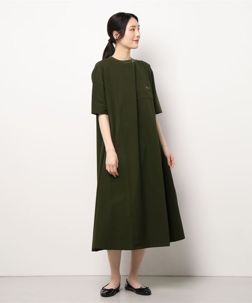 CAMP7（キャンプセブン）の「【CAMP7】テープロゴワンピース（ワンピース・レディース・ブラック/オリーブ・L/M）」の13枚目の写真