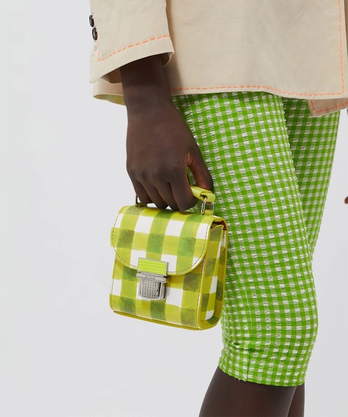 【関税送料込】MSGM/Mini CLIC ギンガムチェックハンドバック 関税送料込♪MSGM/Mini CLIC ギンガムチェックバック (MSGM