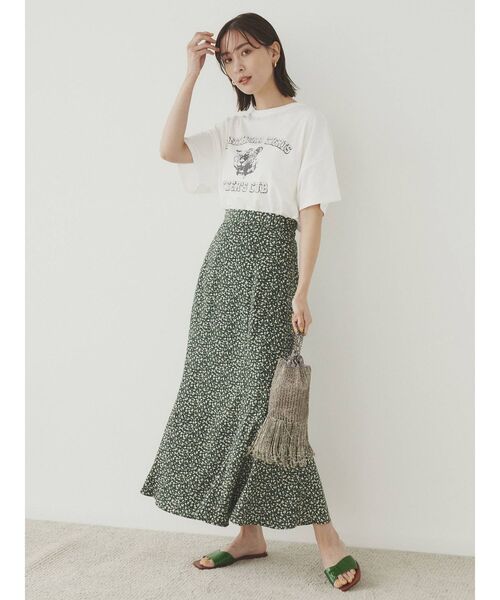 COTORICA(コトリカ)の「ヴィンテージ風プリントTシャツ(Tシャツ/カットソー・レディース・チャコールグレー/グレー/オフホワイト/マスタード・FREE)」の10枚目の写真