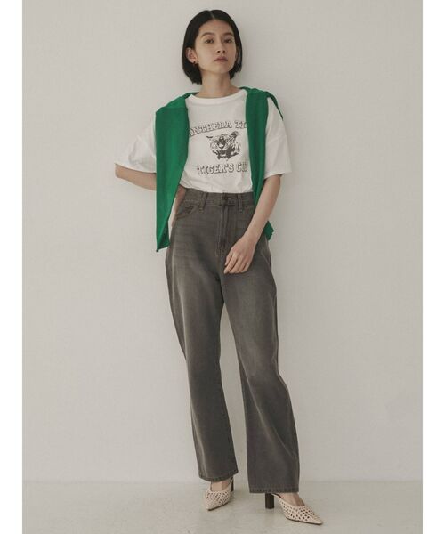 COTORICA(コトリカ)の「ヴィンテージ風プリントTシャツ(Tシャツ/カットソー・レディース・チャコールグレー/グレー/オフホワイト/マスタード・FREE)」の19枚目の写真