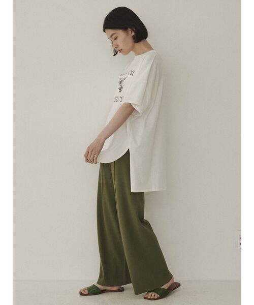 COTORICA(コトリカ)の「ヴィンテージ風プリントTシャツ(Tシャツ/カットソー・レディース・チャコールグレー/グレー/オフホワイト/マスタード・FREE)」の15枚目の写真