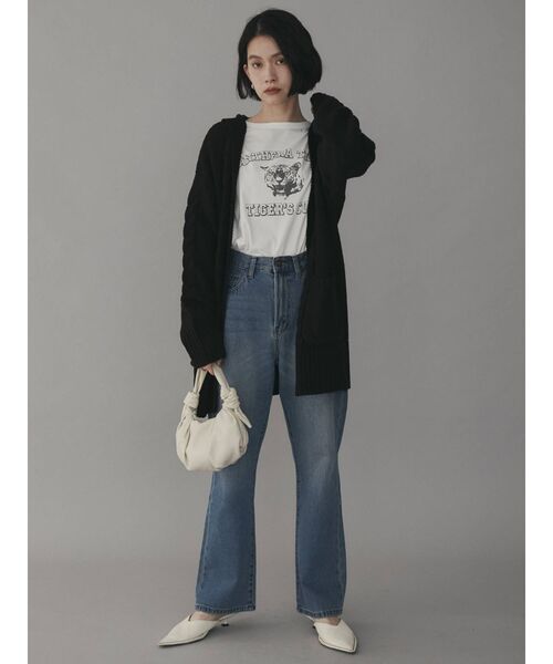 COTORICA(コトリカ)の「ヴィンテージ風プリントTシャツ(Tシャツ/カットソー・レディース・チャコールグレー/グレー/オフホワイト/マスタード・FREE)」の8枚目の写真