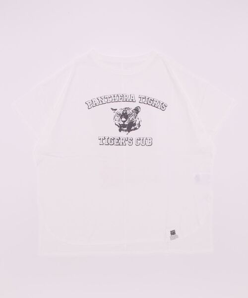 COTORICA(コトリカ)の「ヴィンテージ風プリントTシャツ(Tシャツ/カットソー・レディース・チャコールグレー/グレー/オフホワイト/マスタード・FREE)」の1枚目の写真