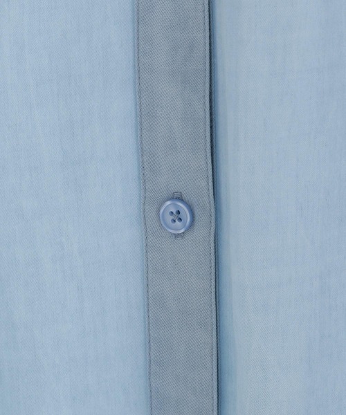 Andemiu（アンデミュウ）の「テンセルデニムシャツ297248（シャツ/ブラウス・レディース・ブルー/ネイビー・FREE）」の18枚目の写真