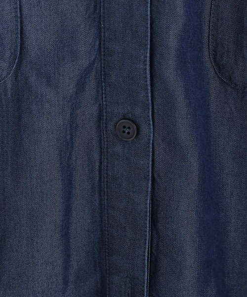 Andemiu（アンデミュウ）の「テンセルデニムシャツ297248（シャツ/ブラウス・レディース・ブルー/ネイビー・FREE）」の19枚目の写真