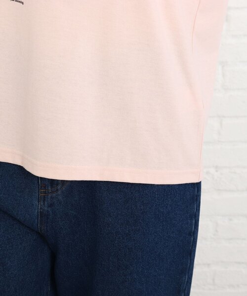 SHOO・LA・RUE（シューラルー）の「◆【プチプラ/洗える/S-L】線画フォトプリントTシャツ（Tシャツ/カットソー・レディース・ホワイト系/ベビーピンク・01/02/03）」の9枚目の写真