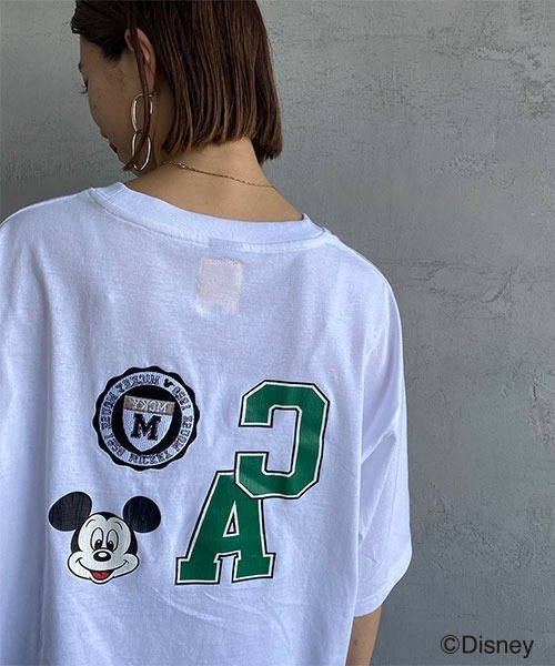 セール】[DISNEY/ディズニー] 別注 ワッペン付き CAロゴプリント