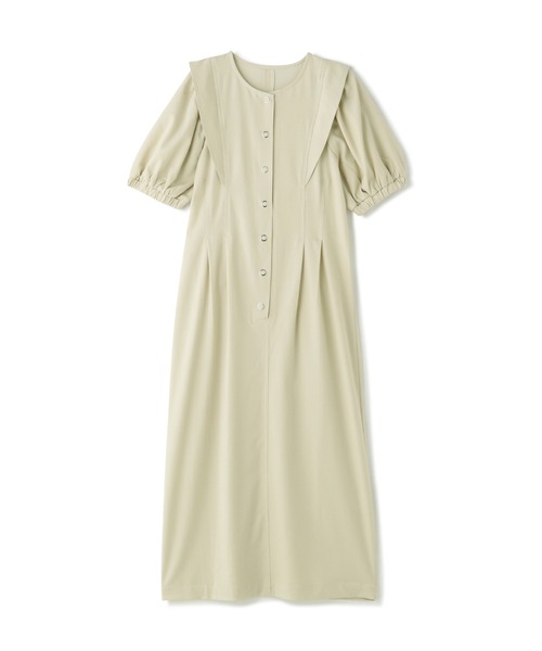 N.（N. Natural Beauty Basic）（エヌエヌナチュラルビューティーベーシック）の「◆ドットボタンステッチ切替ワンピース（ワンピース・レディース・イエロー/インディゴブルー/クリーム・MEDIUM）」の18枚目の写真