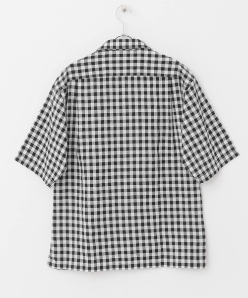 URBAN RESEARCH DOORS(アーバンリサーチドアーズ)の「『UR TECH 高機能リネン』リネンオープンカラーシャツ(シャツ/ブラウス・メンズ・ブラウン/ブルー/ネイビー/イエロー/チェック・MEDIUM/LARGE)」の18枚目の写真