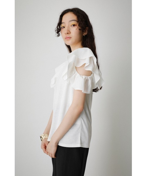 新品未使用‼️大人気2025 夏 moussy フリル付き ショルダートップス MOUSSY | SHOULDER FRILLS トップス (その他トップス ) |SHEL