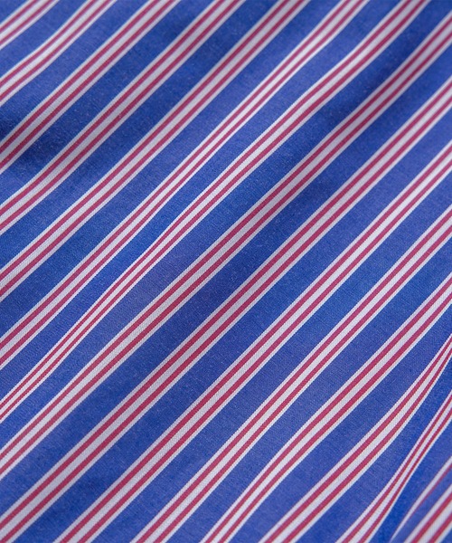 BRICK & SONS(ブリックアンドサンズ)の「リラックスバックプリーツシャツ<レッド×ネイビーストライプ>(シャツ/ブラウス・メンズ・ボルドー・LL/S/M/L)」の20枚目の写真