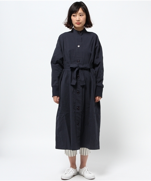 mystic（ミスティック）の「ツイルスタンドガウン（その他アウター・レディース・オフホワイト/ベージュ/ネイビー・ﾌﾘ-）」の8枚目の写真