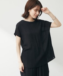 Green　Parks | 楊柳フレンチスリーブトップス(Tシャツ/カットソー)