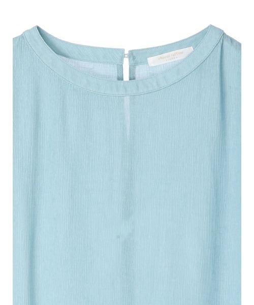 Green　Parks（グリーンパークス）の「楊柳フレンチスリーブトップス（Tシャツ/カットソー・レディース・ブラック/ベージュ/ブルー・FREE）」の5枚目の写真