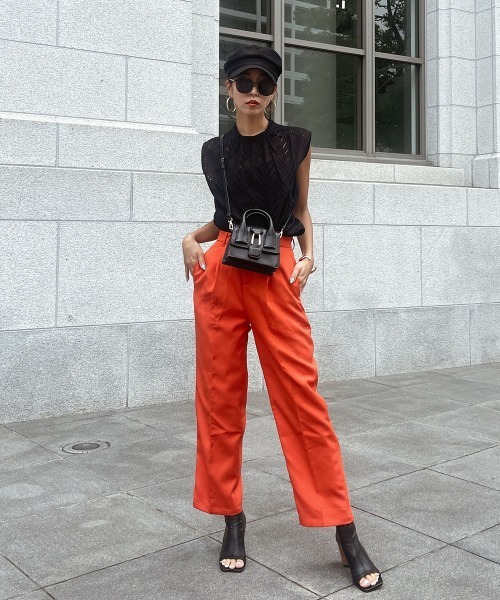 esutoreja（エストレジャ）の「カラールーズパンツ（その他パンツ・レディース・オレンジ/ブルー/グリーン・FREE）」の6枚目の写真