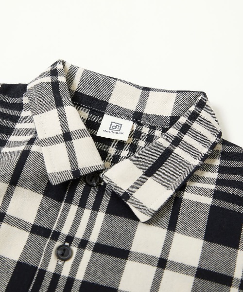 devirock（デビロック）の「長袖ネルシャツ（シャツ/ブラウス・キッズ・ライトブラウン/コバルトブルー/マスタード/その他/ブラウン/ネイビー/ブラック・150cm/140cm/160cm/110cm/100cm/130cm/120cm）」の15枚目の写真