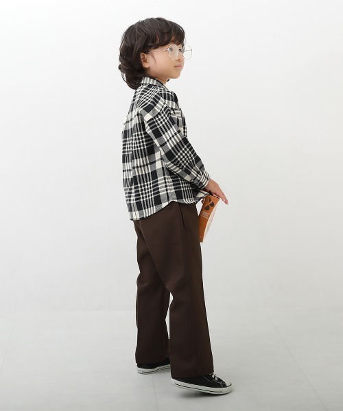 devirock（デビロック）の「長袖ネルシャツ（シャツ/ブラウス・キッズ・ライトブラウン/コバルトブルー/マスタード/その他/ブラウン/ネイビー/ブラック・150cm/140cm/160cm/110cm/100cm/130cm/120cm）」の8枚目の写真