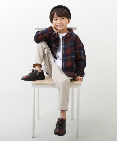 devirock（デビロック）の「長袖ネルシャツ（シャツ/ブラウス・キッズ・ライトブラウン/コバルトブルー/マスタード/その他/ブラウン/ネイビー/ブラック・150cm/140cm/160cm/110cm/100cm/130cm/120cm）」の10枚目の写真