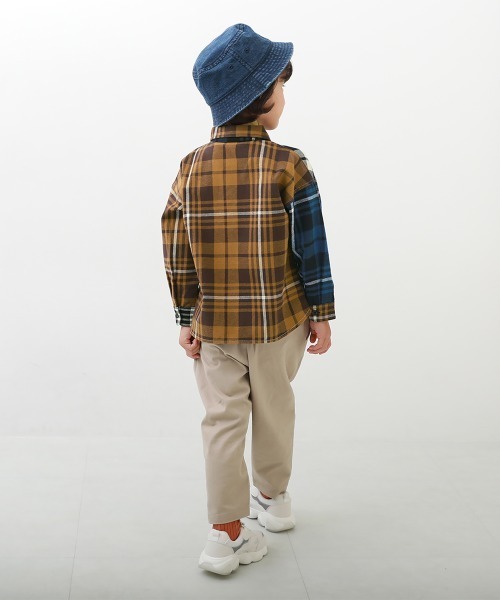 devirock（デビロック）の「長袖ネルシャツ（シャツ/ブラウス・キッズ・ライトブラウン/コバルトブルー/マスタード/その他/ブラウン/ネイビー/ブラック・150cm/140cm/160cm/110cm/100cm/130cm/120cm）」の14枚目の写真