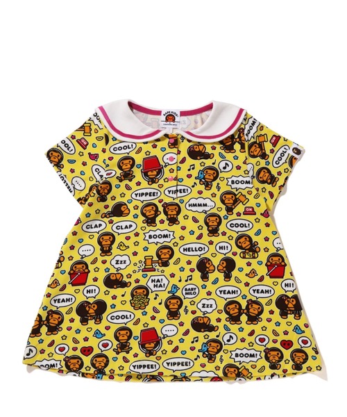 BABY MILO SPEECH BALLOON SAILOR COLLAR TEE K