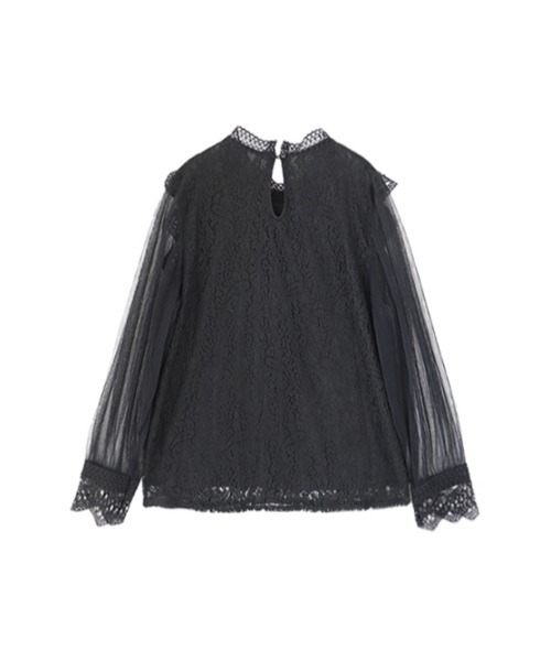 AMAIL（アマイル）の「Mature combination lace cloth（シャツ/ブラウス・レディース・ホワイト/ブラック・FREE）」の9枚目の写真