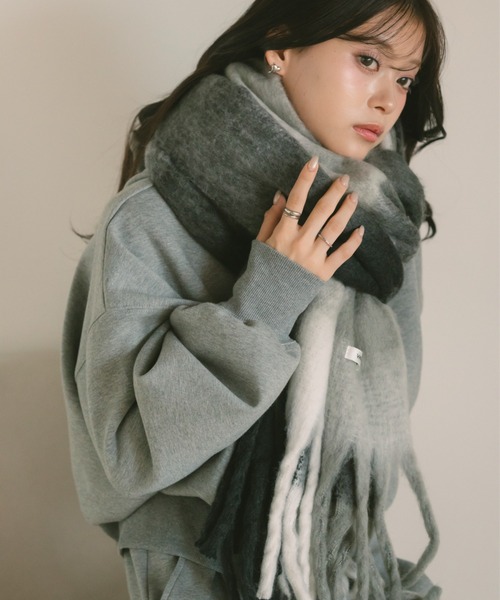 セール】マルチチェックボリュームマフラー（マフラー）｜VANNIE U