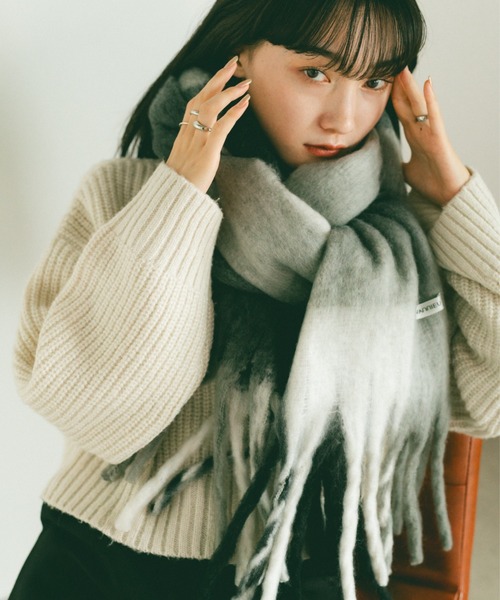 セール】マルチチェックボリュームマフラー（マフラー）｜VANNIE U