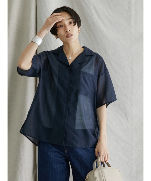 セール】シアー開襟シャツ（シャツ/ブラウス）｜AMERICAN HOLIC