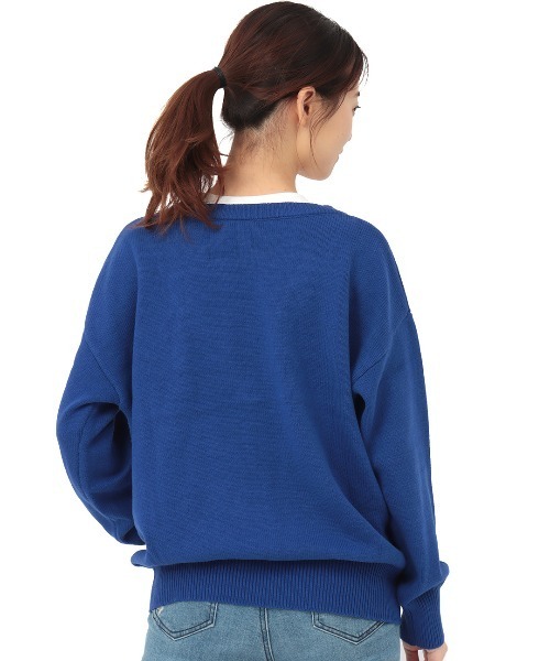 チチカカ（チチカカ）の「カットコンビプルオーバー（ニット/セーター・レディース・ブラック/ライム/ブルー・FREE）」の11枚目の写真