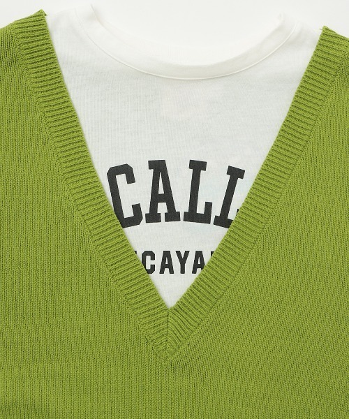 チチカカ（チチカカ）の「カットコンビプルオーバー（ニット/セーター・レディース・ブラック/ライム/ブルー・FREE）」の16枚目の写真