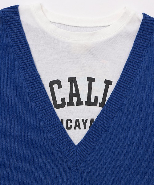 チチカカ（チチカカ）の「カットコンビプルオーバー（ニット/セーター・レディース・ブラック/ライム/ブルー・FREE）」の17枚目の写真