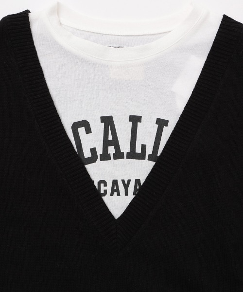 チチカカ（チチカカ）の「カットコンビプルオーバー（ニット/セーター・レディース・ブラック/ライム/ブルー・FREE）」の15枚目の写真