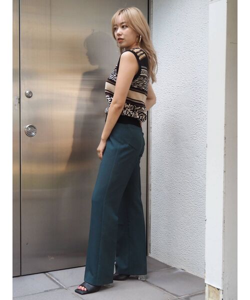 EVRIS（エヴリス）の「エスニックジャガードノースリーブ（タンクトップ・レディース・ブラック/パープル・FREE）」の18枚目の写真