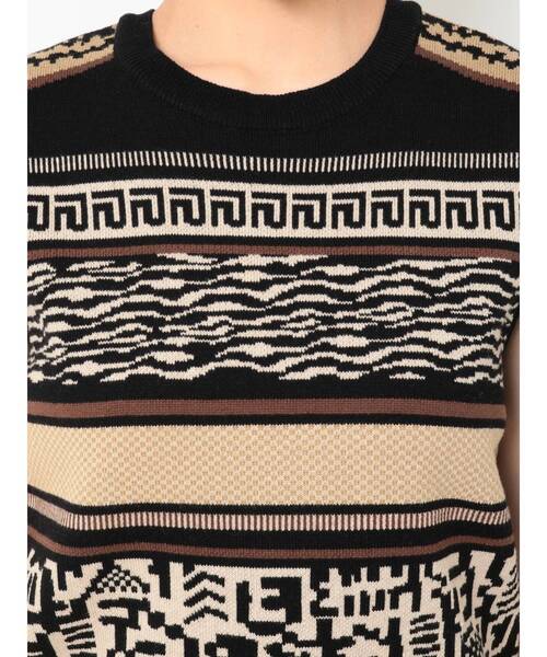 EVRIS（エヴリス）の「エスニックジャガードノースリーブ（タンクトップ・レディース・ブラック/パープル・FREE）」の11枚目の写真