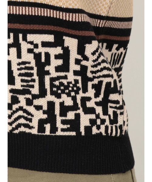 EVRIS（エヴリス）の「エスニックジャガードノースリーブ（タンクトップ・レディース・ブラック/パープル・FREE）」の7枚目の写真