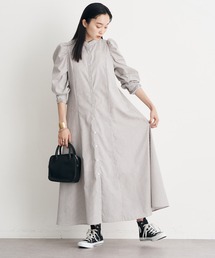earth music&ecology | ボリュームスリーブシャツワンピース(シャツワンピース)
