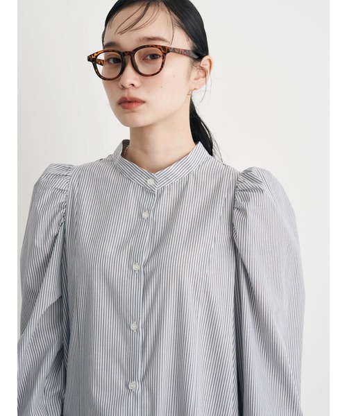 earth music&ecology（アースミュージックアンドエコロジー）の「ボリュームスリーブシャツワンピース（シャツワンピース・レディース・オフホワイト/ブルー/ベージュ系その他2/ブルー系その他6・FREE）」の13枚目の写真