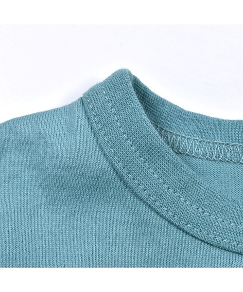BeBe(ベベ)の「BeBe/ポケット付き 半袖 Tシャツ ボーダー 長袖 Tシャツ 2点 セット (90~150cm)(Tシャツ/カットソー・キッズ・グレー/グリーン・90/100/110/120/130/140/150)」の17枚目の写真