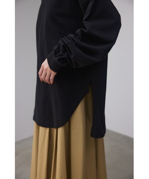 BLACK BY MOUSSY（ブラックバイマウジー）の「cotton oversize tops（コットンオーバーサイズトップス）（Tシャツ/カットソー・レディース・ホワイト/ブラック/トップグレー/ライトイエロー・FREE）」の19枚目の写真