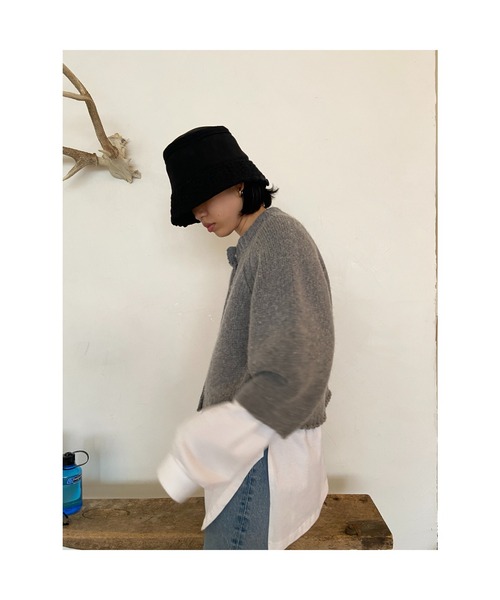 BLACK BY MOUSSY（ブラックバイマウジー）の「cotton oversize tops（コットンオーバーサイズトップス）（Tシャツ/カットソー・レディース・ホワイト/ブラック/トップグレー/ライトイエロー・FREE）」の6枚目の写真
