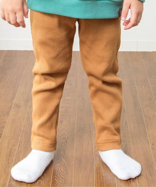 BREEZE(ブリーズ)の「【使いやすい無地10色】DAISUKI リブパンツ_9分丈(その他パンツ・キッズ・グリーン/キャメル/アイボリー/レインボー/ブラウン/ピンク/ベージュ/ブラック/ブルー/ライム・100/110/120/130/70/80/90)」の8枚目の写真