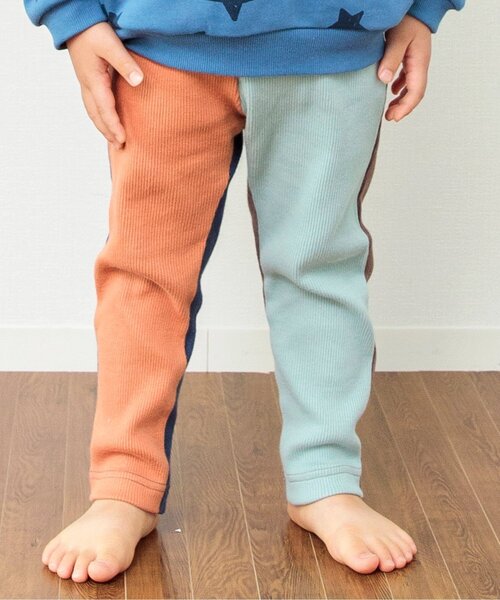 BREEZE(ブリーズ)の「【使いやすい無地10色】DAISUKI リブパンツ_9分丈(その他パンツ・キッズ・グリーン/キャメル/アイボリー/レインボー/ブラウン/ピンク/ベージュ/ブラック/ブルー/ライム・100/110/120/130/70/80/90)」の10枚目の写真