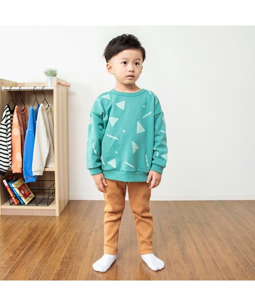 BREEZE(ブリーズ)の「【使いやすい無地10色】DAISUKI リブパンツ_9分丈(その他パンツ・キッズ・グリーン/キャメル/アイボリー/レインボー/ブラウン/ピンク/ベージュ/ブラック/ブルー/ライム・100/110/120/130/70/80/90)」の19枚目の写真