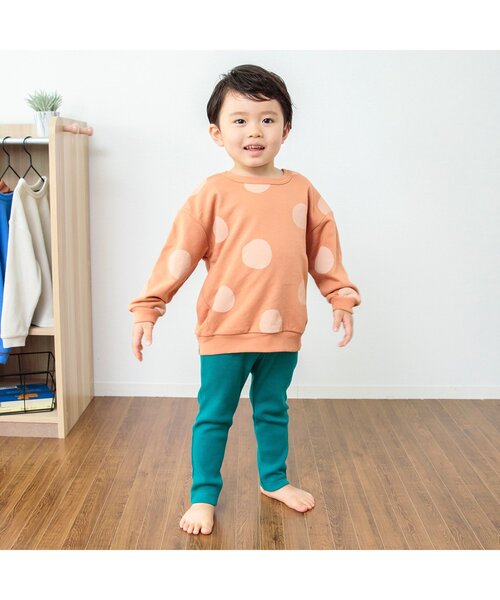 BREEZE(ブリーズ)の「【使いやすい無地10色】DAISUKI リブパンツ_9分丈(その他パンツ・キッズ・グリーン/キャメル/アイボリー/レインボー/ブラウン/ピンク/ベージュ/ブラック/ブルー/ライム・100/110/120/130/70/80/90)」の21枚目の写真