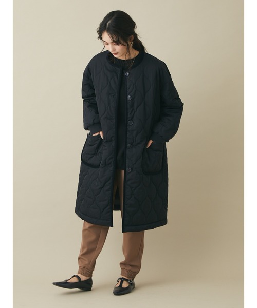 【♡KSKK♡】さん専用✨ エンフォルド　キルティングコート ノーカラー 異素材 ♡KSKK♡】さん専用✨ エンフォルド キルティングコート ノーカラー 異