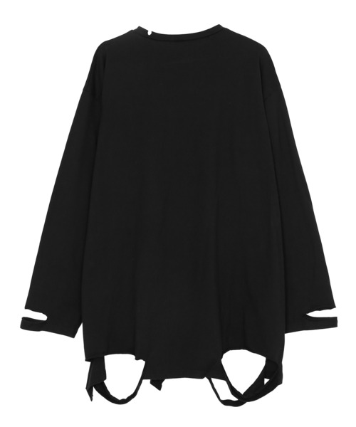 Figments（フィグメンツ）の「デストロイロンT（Tシャツ/カットソー・レディース・ホワイト/ブラック・FREE）」の3枚目の写真